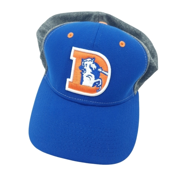 Denver‎ Broncos New Era M/L Stretchy Jersey Hat NFL Orange Blue Football - Picture 1 of 7